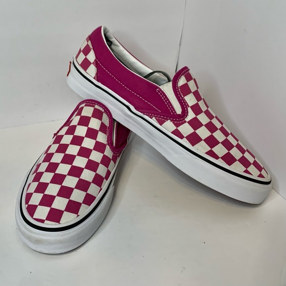 Checkered Slip Dry Rose Checkered Vans Converse Shoes Vans - Main Image